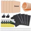 Professional Tattoo Practice Kit for Beginners: 67 Pcs Realistic Training Set with 5x 3MM Thickened Fake Skin, Transfer Paper, Dental Bibs & Ink Caps - Master Depth Control Safely at Home
