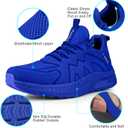 Feethit Mens Non Slip Walking Sneakers Lightweight Breathable Slip on Running Shoes Athletic Gym Tennis Shoes for Men, 45