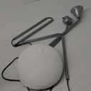 GLOBE Electric 67134 72" Torchiere Floor Lamp and Adjustable Reading Light, Silver, Frosted Shade, Dual Rotary Switch, 3-Step Dimming, Modern Lighting for Living Room or Office, Timeless