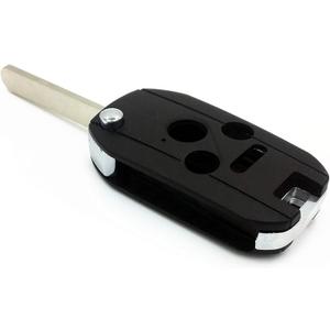Ezzy Auto 3+1 Buttons Flip Key Shell Case Fob fit for Accord CR-V Pilot Civic Keyless Remote Entry
