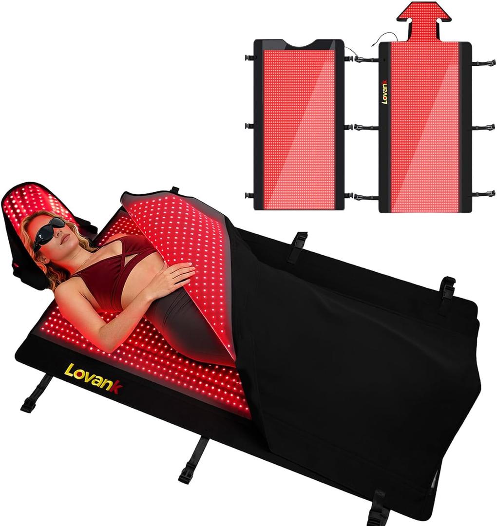 Red Light Therapy Mat for Full Body  81"x33" Infrared Red Light Mat with 2,710 (660nm & 850nm) LEDs for Home Use