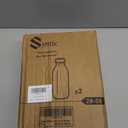 2 Pack Glass Milk Bottle with 2 Dispenser Caps, 100% Airtight Heavy Duty Screw Lid. 32 Oz Reusable Glass Water Jug with 3 Lids! Breast Milk Pitcher, Buttermilk, Nut, Juice, Syrup, Coffee Creamer