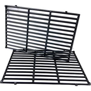 DC132 19.5 x 12.9" Grill Grates Replacement for Weber 7524, 7528, Genesis 300 E/S 310 320 330 EP310 EP320 EP330 Gas Grill (2007-2016 ONLY), Set of 2 Cast Iron Cooking Grid Grates