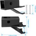 Rear 2" Receiver Hitch, 4 Wheeler Hitch Extension, ATV Hitch Receiver with Bolts/Washers/Lock Nuts, Fit for Honda 2001-2014 Rubicon TRX 500, 2007-2024 Rancher TRX 350 400 420 450 500 520, Recon 250