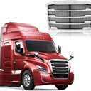 Front Hood Radiator Grille With Bug Screen Compatible With 2018+ Freightliner CASCADIA Bug Screen Front Grill ABS Plastic (Chrome