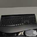 Wireless Keyboard and Mouse Combo,2.4G Full Size Wave Keys Ergonomic Keyboard with Wrist Rest for Natural Typing, 3 DPI Adjustable Ergonomic Silent Mouse for Computer/Laptop/Windows/Mac (Gray)