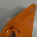 1 Piece Tractor Bucket Protector,Bucket Edge Anti-Skid Device,Double Hexagon Lock Nuts and Bolts,for Snow Leaves Removal Spreading Gravel, Orange