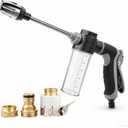 Heavy Duty Garden Hose Nozzle, 2026 Upgraded High Pressure Water Cleaning Jet, Multi-Function Sprayer for Lawn, Yard, Car, Pet, Driveway – Universal Fit 3/4 Inch Thread, No Electricity Needed
