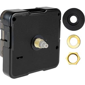 Quartz Clock Mechanism Replacement Battery Operated Silent Clocks Kit Include Clock Hands Second Hand DIY Repair Parts Shaft Length 13.5mm(17/32 Inch)