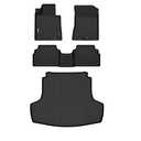 Binmotor-All Weather Floor Mats & Cargo Liner Set for Kia K5 2021-2026 (Only FWD) / 2020-2026 Hyundai Sonata (Only FWD and Gas Version) Car Accessories for Kia K5