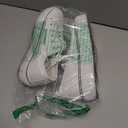 Rominz Women's White Platform Sneakers PU Leather Platform Shoes Classic Black Low Top Sneakers Casual Walking Shoes for Women (7.5)