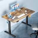 DUMOS 48.6 Inch Electric Standing Desk, Memory Adjustable Home Office Desk