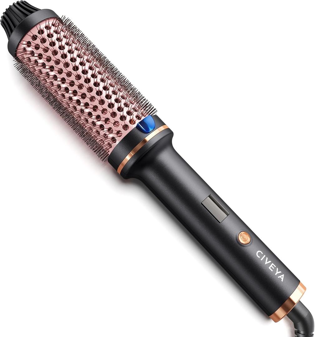 Thermal Round Brush 1 1/2 Inch, Volumizing Heated Round Brush, Pink