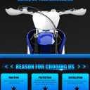 JFG RACING Dirt Bike Handguards,7/8" and 1 1/8" Handlebar Dirtbike Hand Guards Accessories Universal for CRF XR YZF XC KX 125 150 250 300 Motorcycle ATV Pit Bike Ebike Motocross Enduro MX-White
