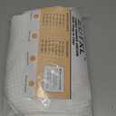 EUTXL White No Hook Shower Curtain with Snap in Liner,230GSM Waffle Weave Shower Curtains for Bathroom,71W x 74H