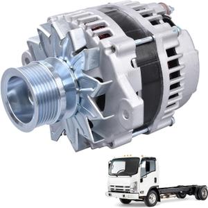 LR1110-733 Alternator 12V 110A Compatible with ISUZU NPR NQR NRR 3.0L 5.2L 2008-2015, Part Numbers: 13215N, 90-25-1238, 140-39120, 8980750250, 8-98075025-0, LR1110-733C, LR111073, LR1110733C