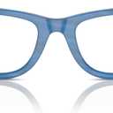 Ray-Ban Rx5121f Wayfarer Photochromic Low Bridge Fit Square Prescription Eyewear Frames (Photochromic Frame Striped Blue/Demo Lens)