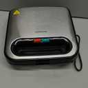 OVENTE Electric Panini Press Grill with Nonstick Plates, LED Indicator Lights, Thermostat Control, Cool Touch Handle, Compact Sandwich Maker Perfect for Cooking Breakfast, Snacks & More, Black GP0401B