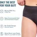 Women's Merino Wool Bikini By Woolly | RWS Certified | Soft, Breathable, Seattle Designed (Black, XS)