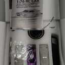 Turbo Racing 1:76 Scale Drift RC Car with Gyro Mini Full Proportional RTR 2.4GHZ Remote Control with 2 Replaceable Body Shell (C65-GREY)