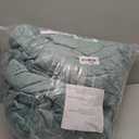 RECYCO Luxury Velvet Quilt Set King Size, Lightweight Velvet Comforter Set, Oversized Bedspread Coverlet Quilted Bedding Set, with 2 Matching Pillow Shams, for All Season, Aqua Green