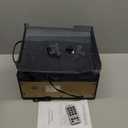 9 in 1 Record Player with External Speakers,3 Speed Bluetooth Turntable Vinyl Player with CD/Cassette Play,AM/FM Radio, USB SD/MMC Play, Aux-in/RCA Line Out (Black-T408)