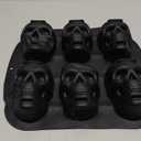 JETKONG 6 Cavity Skull Cake Pan and Silicone Skull Cakelet Mold