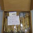 Ravinte 60 Pack 6 inch Cabinet Pulls Brushed Brass Stainless Steel Kitchen Drawer Pulls Cupboard Handles Cabinet Handles 3.75 Hole Center