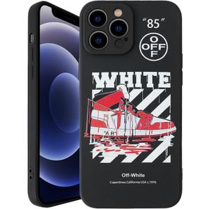 2 x Compatible with iPhone 11 Pro Case for Boys Cool Sports Basketball Shoes Style Phone Cover Soft Silicone Funny Pattern TPU Shockproof Protective Case (5.8 inch) (Black)