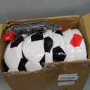 Libima 12 Pcs Soccer Ball with Pump Official Size 3/4/5 Soccer Ball Bulk for Child Adult School Sport Training Practice Back to School(Size 4,Red, Blue, Black)