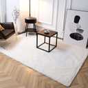 TWINNIS Super Soft Shaggy Rugs Fluffy Carpets 9x11 Feet, Indoor Modern Plush Area Rugs for Living Room Bedroom Kids Room Nursery Home Decor, Upgrade Anti-Skid Fuzzy Rug, Cream White
