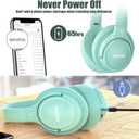 BERIBES Bluetooth Headphones Over Ear, 65H Playtime and 6 EQ Music Modes Wireless Headphones with Microphone, HiFi Stereo Foldable Lightweight Headsets, Deep Bass for Home Office Cellphone PC Ect.