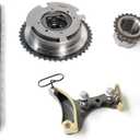 AUCERAMIC TK3216VVT 3SRH60 Timing Chain Kit Fit for Chevrolet Avalanche Camaro Colorado Express Silverado Suburban Tahoe Cadillac Escalade GMC Canyon Savana Sierra Yukon Hummer 4.8L 5.3L 6.0L 6.2L