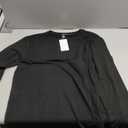 Trendy Queen Womens Spring Tops Oversized Long Sleeve T Shirts 2026 Basic Tee Fall Casual Workout Y2K Clothes (Small, Black)