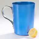 Retro Aluminum Pitcher, Blue, 2.5 Quarts, Round