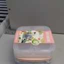 Honeydak 5 Pack Snack Containers 3 Compartment Bento Snack Boxes Divided Meal Prep Containers with Lids Reusable Adults Lunch Food Storage Box for School Work Travel(Morandi Color)