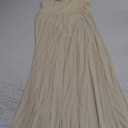 Women's Sexy Deep V-Neck Retro Sleeveless Solid Color Mesh A-line Dress Lace Cocktail Party Wedding Dress (Medium, Yellow)