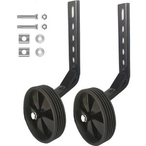 Mehome Training Wheels for 12 14 16 18 20 Inch Kids Bike Heavy Duty Training Wheels are for a Single Speed Bicycle (Black)
