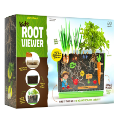 Dan&Darci Root Viewer Kit for Kids - Grow Your Own Plant for Boys & Girls Gifts - Science STEM Toy & Craft Growing Kits for Ages 4-8 Birthday Gifts for Boy, Girl 4, 5, 6, 7, 8, Year Old