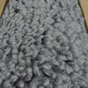 Stoutwool Indestructible Dog Bed - Fluffy Chew Proof Dog Crate Pad - Tough Kennel Pad for Aggressive Chewers - Washable, Ideal for Large Breeds & Fits 42-Inch Crate - 41"x27", Charcoal