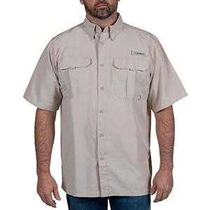 HABIT Men’s Fourche Mountain Short Sleeve River Guide Fishing Shirt - UPF 40+ UV Protection XXL