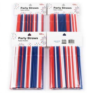 4 x Party Straws 125 count