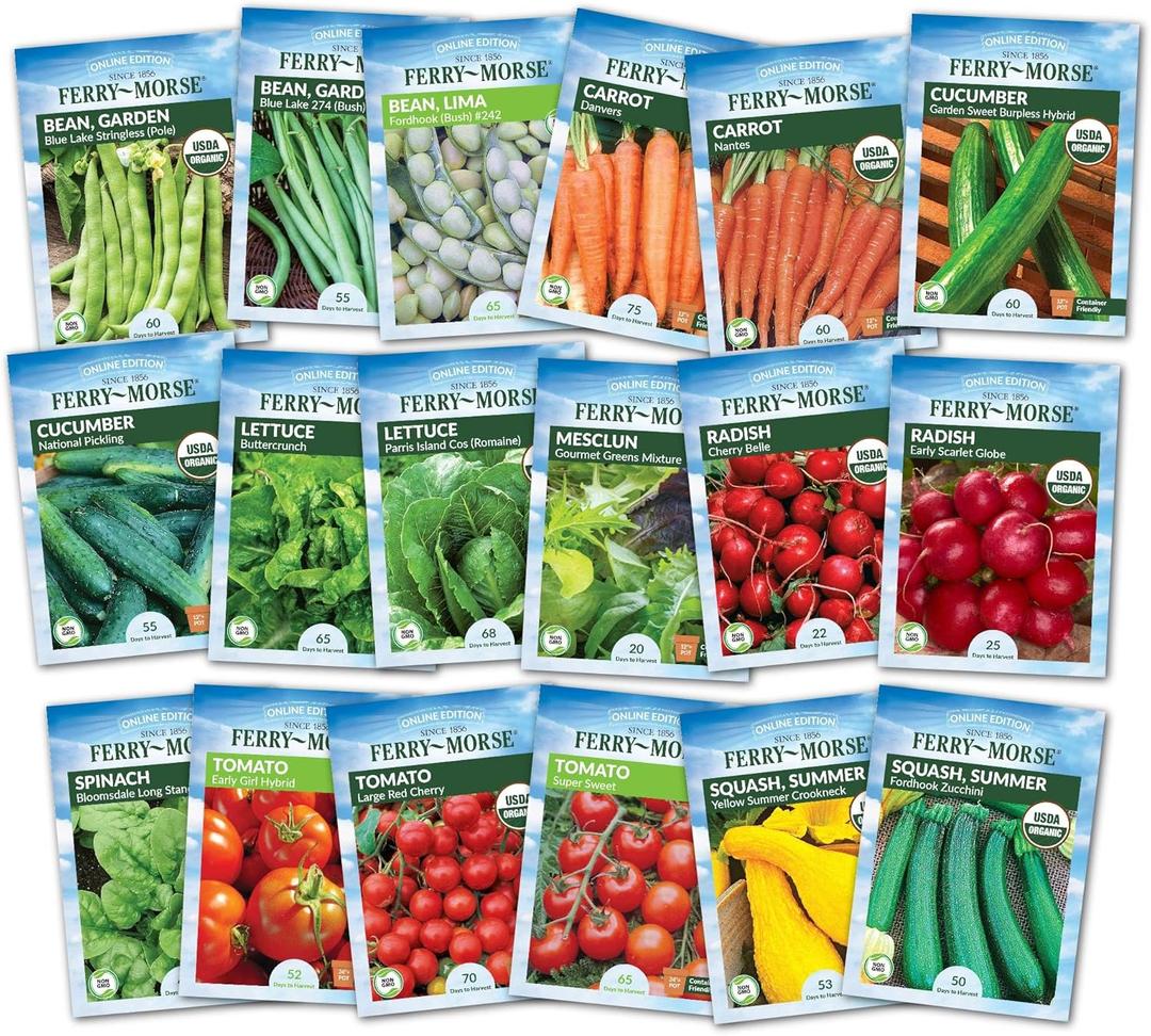 Ferry-Morse Easy to Grow Vegetable Garden Non-GMO Seed Bundle
50 Pack