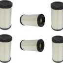 6PK Air Filter 4163715 4164152 Replacement for Kubota BX Series D662 D722 D782 D902 RTV500 RTV900 KTV900 Replaces K1211-82320 1G659-11222 6A10082630 6A10082632