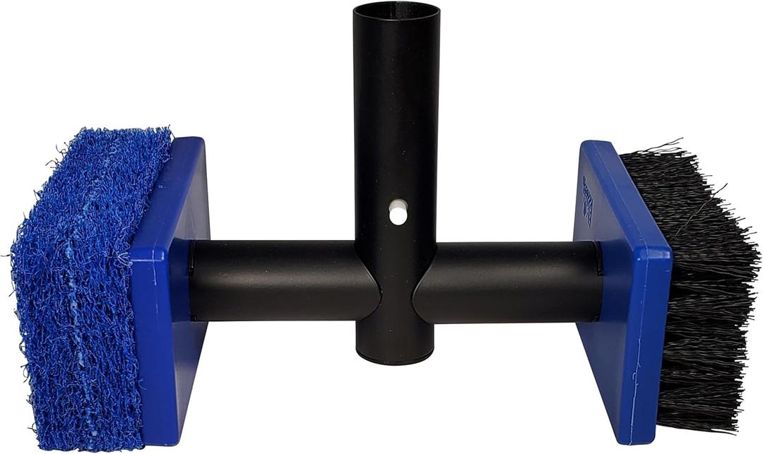 Pool Tile Brush Scrubber 2-in-1 Scrub and Scour Waterline Tile Scale Cleaner - Easily Clean Swimming Pool Tiles Flip Brush