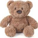 Teddy Bear Stuffed Animals, Microwavable & Weighted Stuffed Animal, Brown Curly Plush for Warmth & Comfort, Heatable Coolable Lavender Scent Toy, Cute Soft Plushies Gift for Children Boys Girls Adult