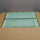 SNSLXH 5 Pack Stackable Closet Organizer Box, Multifunctional & Foldable Closet Storage Basket for Bathroom Kitchen Laundry Room Wardrobe Storage, Space-Saving Clothes Storage Drawer Organizer, Green