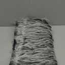 Tatuo Faux Fur Fabric Christmas Fluffy Fuzzy Craft Fake Fur Cuts Shaggy Synthetic Plush Patch Sewing DIY Winter Halloween Costume Gnome Beard Miniature Dolls Rugs Mats Gift(White Gray,60 x 18 Inch)
