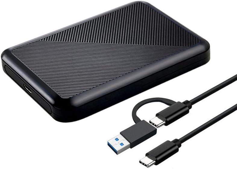 1TB Ultra Slim Portable External Hard Drive USB 3.1 Type C HDD Storage for PC, Mac, Laptop, PS4, Xbox one (1TB)