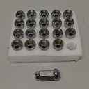 Orion Motor Tech 1/2x20 Lug Nuts, 1/2''-20 Wheel Lug Nuts Compatible with Ford Explorer, Jeep Grand Cherokee, Wrangler Liberty Commander, Lincoln MKX, and More, Set of 20 (Silver)